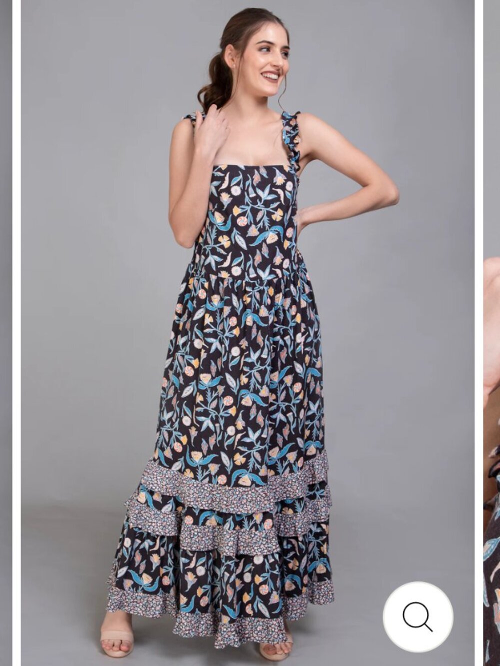 Universal Thread Floral Ruffle Maxi Dress Size S - Picture 2 of 16